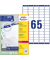 Universaletikette 38,1x21,2 we