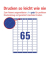 Universaletikette 38,1x21,2 we