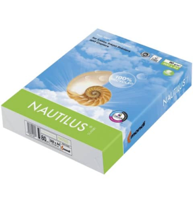 Recyclingpapier Nautilus 50 2100005084 80g weiß 