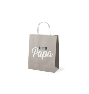 Geschenktasche 991755 F&uuml;r Dich, allgemein, mit Tragekordel, &bdquo;Bester Papa&ldquo;, 20cm x 24cm