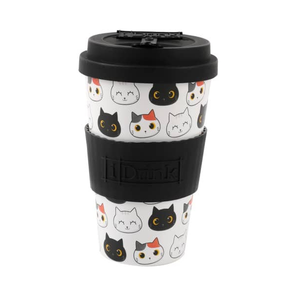2 Stück ITOTAL Becher RPET to go Cats 8057711463466 ITOTAL