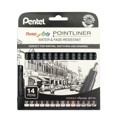 Finelineretui 14ST sortiert