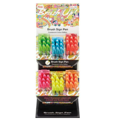 Faserschreiber Neon sortiert BrushPen