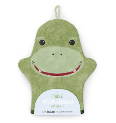 Waschhandschuh Kleine Lieblinge Dino, mehrfarbig, Gr&ouml;&szlig;e Einheitsgr&ouml;&szlig;e