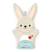 Waschhandschuh Kleine Lieblinge Hase, mehrfarbig, Größe Einheitsgröße