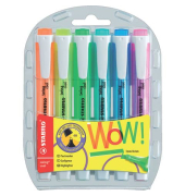 Textmarker STABILO swing cool, 275/6-3, 6-farbig sortiert, 1-4mm Keilspitze