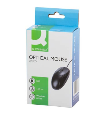 3-Tasten-Maus optisch schwarz