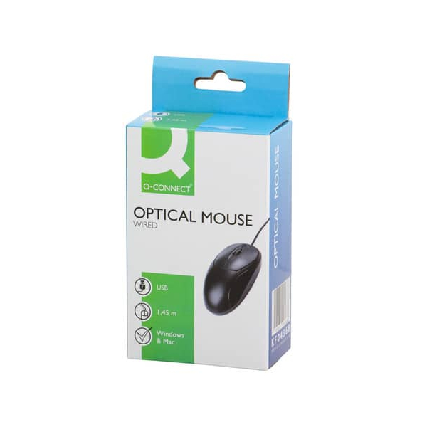5705831043688 - 3-Tasten-Maus optisch schwarz 5705831043688 Q-connect 5705831043688 - 3-Tasten-Maus optisch schwarz 5705831043688 Q-connect