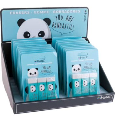 Radierer 3ST Panda