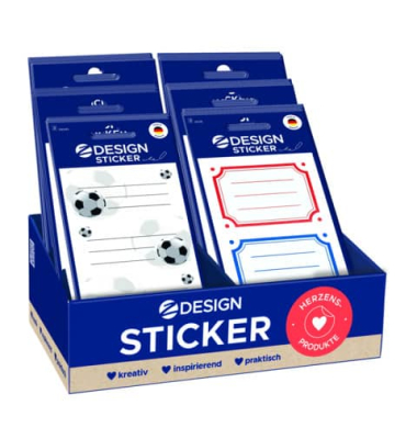 Schuletikette sortiert