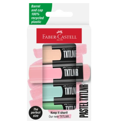 Textmarker TXTLNR Pastell, 154214, Pack, farbig sortiert, 1-3mm Keilspitze