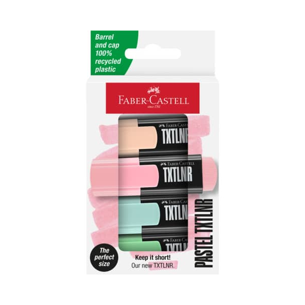 4005401542148 - Textmarker TXTLNR Pastell 154214 Pack farbig sortiert 1-3mm Keilspitze 4005401542148 Faber-Castell