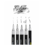Acrylmarkeretui Silver Lettering