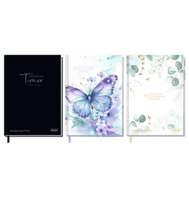 Schülerkalender 9798-6, sortiert, 1 Woche / 2 Seiten, 15x21cm (A5), 2025/2026