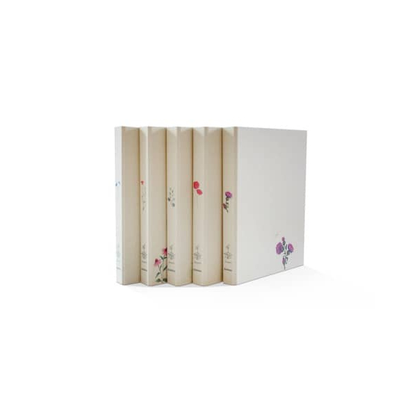 10 Stück Donau Ringbuch 5 verschiedene 2764338-99, A4 2 Ringe 25mm Ring-Ø Graspapier/Graupappe natur 9004546569503 Donau