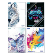 Hausaufgabenheft 8374-1, A5, 60g, Motive sortiert, 48 Blatt / 96 Seiten