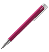Kugelschreiber logo M+ pink, Schreibfarbe: schwarz