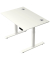 Schreibtisch Move 2 Plus, elektrisch höhenverstellbar, 63-127cm (H), 120x80cm (BxT), rechteckig, weiß / weiß