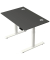 Schreibtisch Move 2 Plus, elektrisch höhenverstellbar, 63-127cm (H), 120x80cm (BxT), rechteckig, anthrazit / weiß
