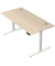 Schreibtisch Move 2 Plus, elektrisch höhenverstellbar, 63-127cm (H), 160x80cm (BxT), rechteckig, ahorn / weiß