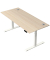 Schreibtisch Move 2 Plus, elektrisch höhenverstellbar, 63-127cm (H), 180x80cm (BxT), rechteckig, ahorn / weiß