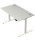 Schreibtisch Move 2 Plus, elektrisch höhenverstellbar, 63-127cm (H), 140x80cm (BxT), rechteckig, lichtgrau / weiß