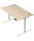 Schreibtisch Move 2 Plus, elektrisch höhenverstellbar, 63-127cm (H), 140x80cm (BxT), rechteckig, ahorn / weiß