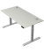 Schreibtisch Move 2 Plus, elektrisch höhenverstellbar, 63-127cm (H), 160x80cm (BxT), rechteckig, lichtgrau / silber