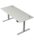 Schreibtisch Move 2 Plus, elektrisch höhenverstellbar, 63-127cm (H), 180x80cm (BxT), rechteckig, lichtgrau / silber