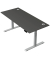 Schreibtisch Move 2 Plus, elektrisch höhenverstellbar, 63-127cm (H), 180x80cm (BxT), rechteckig, anthrazit / silber