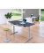 Schreibtisch Move 2 Plus, elektrisch höhenverstellbar, 63-127cm (H), 180x80cm (BxT), rechteckig, anthrazit / silber