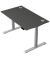 Schreibtisch Move 2 Plus, elektrisch höhenverstellbar, 63-127cm (H), 140x80cm (BxT), rechteckig, anthrazit / silber