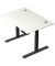 Schreibtisch Move 2 Plus, elektrisch höhenverstellbar, 63-127cm (H), 120x80cm (BxT), rechteckig, weiß / anthrazit