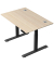 Schreibtisch Move 2 Plus, elektrisch höhenverstellbar, 63-127cm (H), 120x80cm (BxT), rechteckig, ahorn / anthrazit