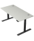 Schreibtisch Move 2 Plus, elektrisch höhenverstellbar, 63-127cm (H), 160x80cm (BxT), rechteckig, lichtgrau / anthrazit