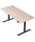 Schreibtisch Move 2 Plus, elektrisch höhenverstellbar, 63-127cm (H), 180x80cm (BxT), rechteckig, ahorn / anthrazit