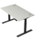 Schreibtisch Move 2 Plus, elektrisch höhenverstellbar, 63-127cm (H), 140x80cm (BxT), rechteckig, lichtgrau / anthrazit