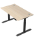 Schreibtisch Move 2 Plus, elektrisch höhenverstellbar, 63-127cm (H), 140x80cm (BxT), rechteckig, ahorn / anthrazit