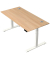 Schreibtisch Move 2 Plus, elektrisch höhenverstellbar, 63-127cm (H), 160x80cm (BxT), rechteckig, eiche / weiß