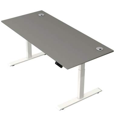Schreibtisch Move 2 Plus, elektrisch höhenverstellbar, 63-127cm (H), 180x80cm (BxT), rechteckig, graphit / weiß