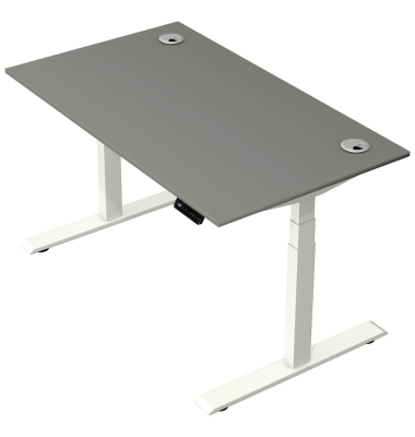 Schreibtisch Move 2 Plus, elektrisch höhenverstellbar, 63-127cm (H), 140x80cm (BxT), rechteckig, graphit / weiß