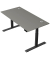 Schreibtisch Move 2 Plus, elektrisch höhenverstellbar, 63-127cm (H), 160x80cm (BxT), rechteckig, graphit / anthrazit