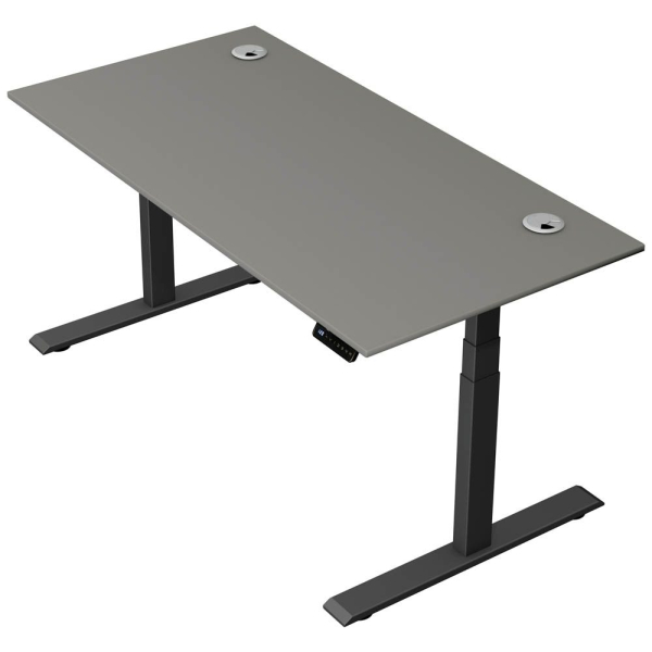 4044917452220 - Move 2 Plus elektrisch höhenverstellbarer Schreibtisch grafit rechteckig T-Fuß-Gestell anthrazit 1600 x 800 cm 4044917452220  4044917452220 - Move 2 Plus elektrisch höhenverstellbarer Schreibtisch grafit rechteckig T-Fuß-Gestell anthrazit 1600 x 800 cm 4044917452220