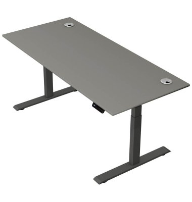 Schreibtisch Move 2 Plus, elektrisch höhenverstellbar, 63-127cm (H), 180x80cm (BxT), rechteckig, graphit / anthrazit