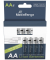 4 MediaRange USB-Akkus mit Ladekabel Mignon AA 1400 mAh