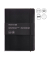 Notizbuch A041090, Leather, schwarz, A5, kariert, 70g, 150 Blatt / 300 Seiten