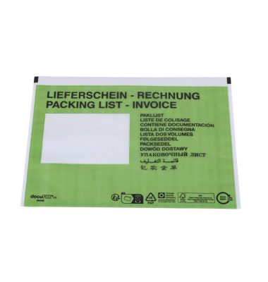 Lieferscheintaschen PAPER 2FVDO340233 C5 selbstklebend 