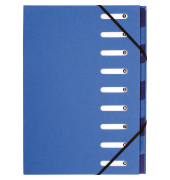 Ordnungsmappe Forever 52982E, 1-9, hellblau/dunkelblau, A4, 9 F&auml;cher