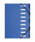 Ordnungsmappe Forever 52982E, 1-9, hellblau/dunkelblau, A4, 9 F&auml;cher