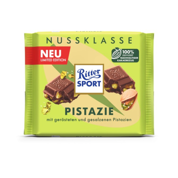 4000417670915 - Ritter Sport Nuss­Klasse Pistazie geröstet & gesalzen 100g
